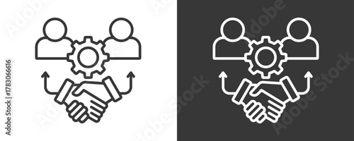 Crm Icon Set Vector Collection Isolated In Black And White