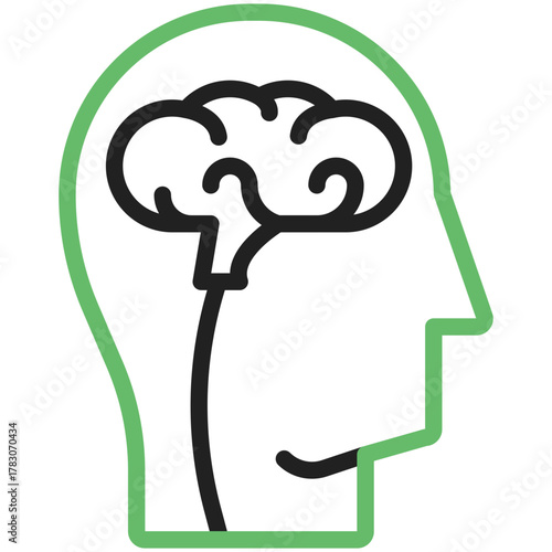 Brain's Inner Workings: A stylized illustration depicting a human head with the brain's intricate structure, symbolizing the complexity of thoughts and the power of the mind.