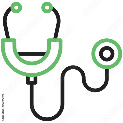 Health in focus: A stethoscope, a universal symbol of care, rests, signaling well-being and expertise, ready to listen and diagnose with precision and clarity.