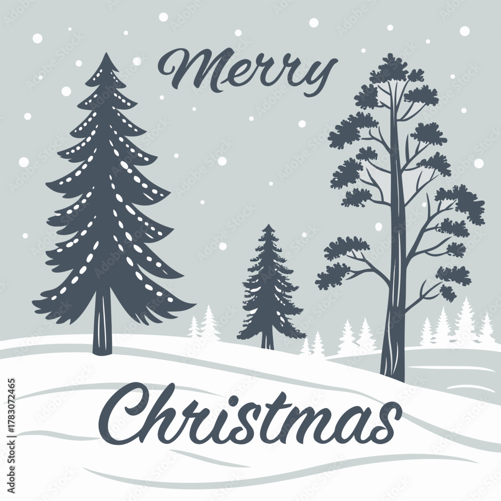 Fototapeta premium christmas greeting card