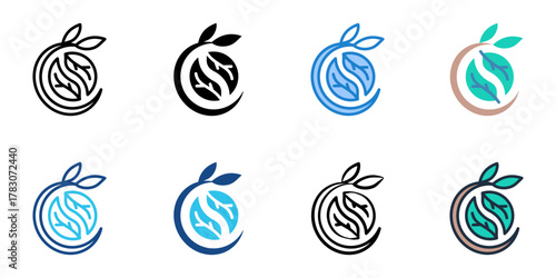 Renewal icon set multiple style collection 
