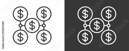 Business Model Icon Set Vector Collection Isolated In Black And White