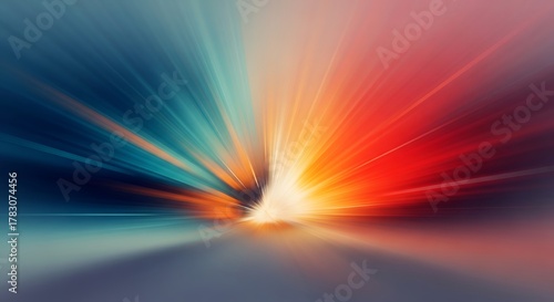 Abstract dynamic speed light burst background with bright colors
