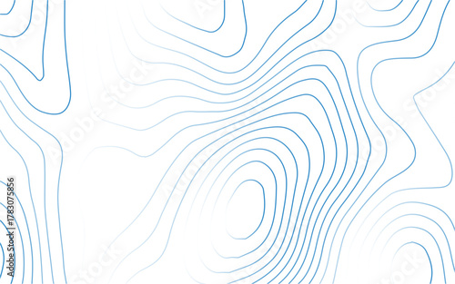 Vector white and blue line luxury organic pattern. Japanese style abstract wave, elegant water, contour, topography, cloud elegant texture. Premium fancy minimal template