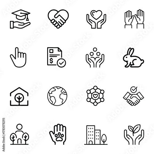 Charming hand icon symbolizing education learning and knowledge perfect for academic institutions study resources and informational platforms