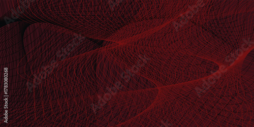 Abstract Stunning contour line pattern art. The arrangement of wavy lines forms an elegant abstract art.