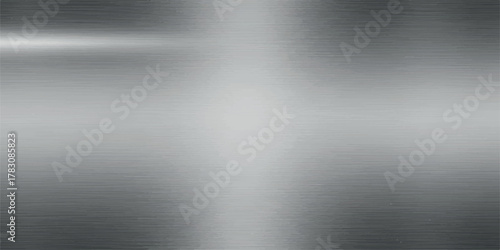 Brushed metal texture with horizontal light reflections and subtle gradient.