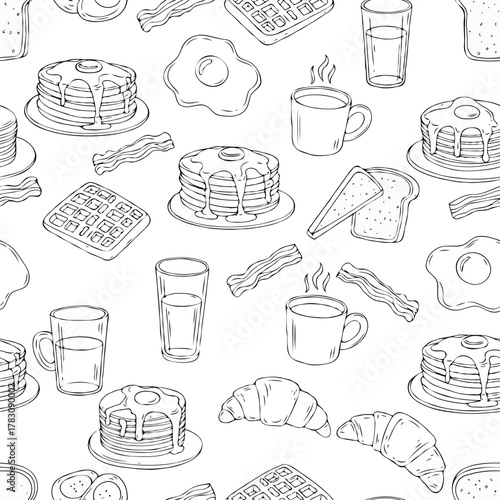 vector set of food and drinks