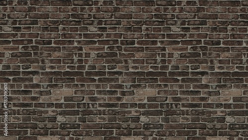 Textured Brown Brick Wall Background Rustic Charm for Designs and Presentations