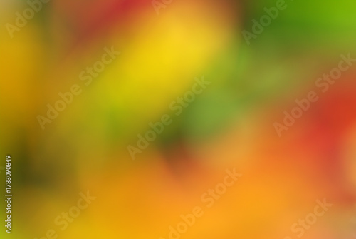Blurred image, many colors blend together, suitable for making a beautiful, natural background image.