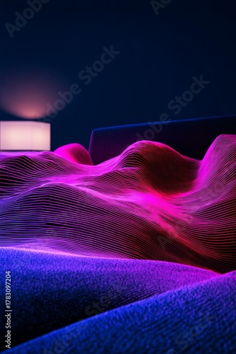 texture, design, purple, blue, silk, pattern, light, wave, art, pink, backdro...