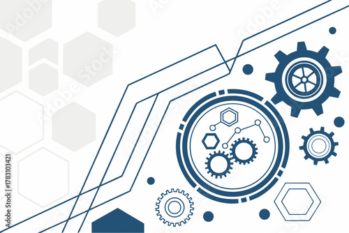 abstract background with gears
