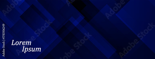 abstract dark blue banner with diagonal lines. vector illsutration eps 10