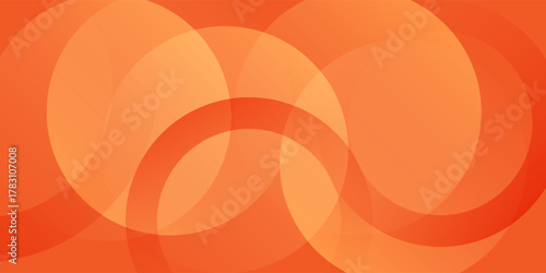 Modern orange colorful liquid geometric background, with circle shape.