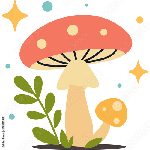 Magic Mushrooms Vector
