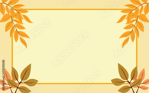 Soft Whispers of Autumn Time Frame Background