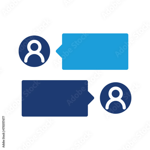 live chat colored icon vector design good for web or mobile app
