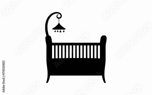 baby chair vector illustration
