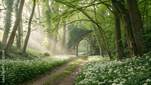 Fototapeta Naklejka Na Ścianę i Meble -  footpath in the park