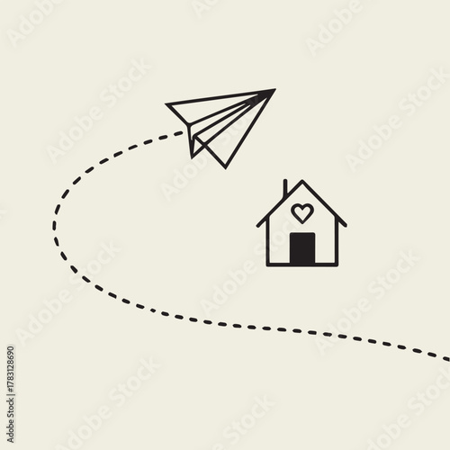 World Adoption Day vector set with heart, family silhouettes, globe, embracing hands, puzzle home, unity, hope, and love symbols in a clean minimalist style.