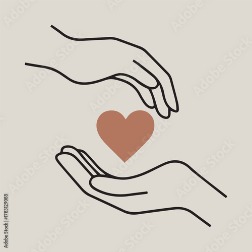 World Adoption Day vector set with heart, family silhouettes, globe, embracing hands, puzzle home, unity, hope, and love symbols in a clean minimalist style.