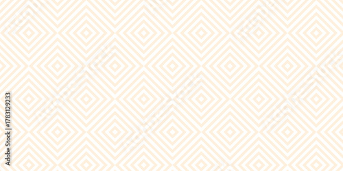 seamless pattern with square brown overlap swirl fabric vector overlapping ornament textile background.	