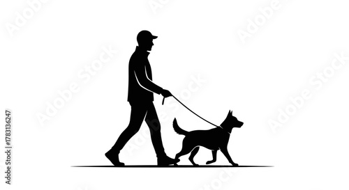 Enjoy a refreshing walk with your loyal dog companion, perfect for outdoor adventures and healthy lifestyle campaigns