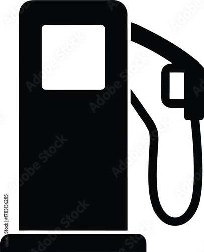 Gas pump flat vector icon for your design and application user interface