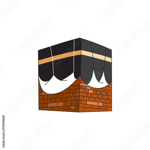 kaaba vector illustration