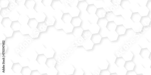 White paper texture abstract grid tile seamless hexagon wall creative metal business wallpaper texture background.	
