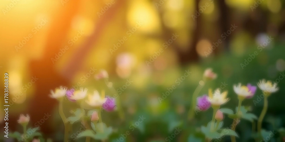 Obraz premium spring flowers in the garden