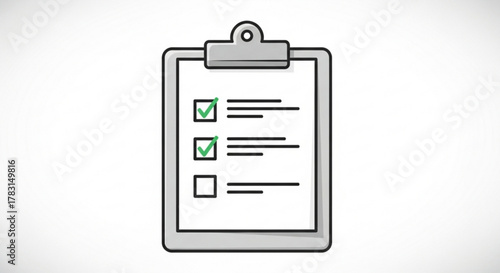 Checklist clipboard task list to do list vector illustration graphic design element for business and plan