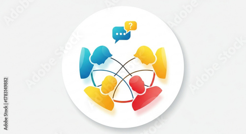 Find solutions through collaboration and communication network connecting people for problem solving and support