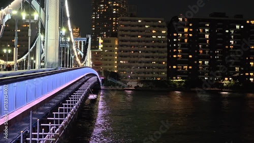 清洲橋　夜景　2025年11月
