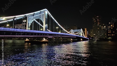 清洲橋　夜景　2025年11月
