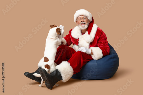 Santa Claus with cute Jack ...