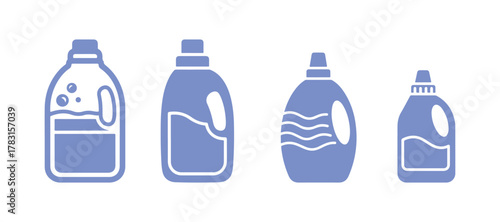 Detergent Fill Icon Symbol Vector. Black Glyph Detergent Icon
