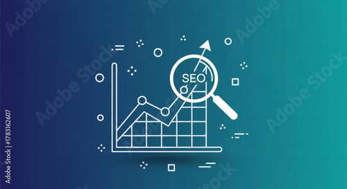 Seo optimization strategy and marketing analysis to improve website ranking and visibility online