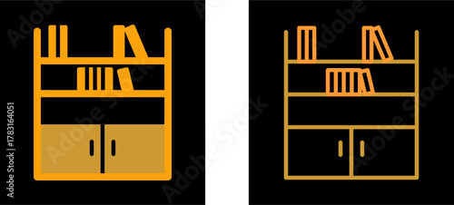 Book Shelf Vector Icon