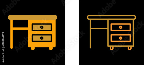 Table with Drawers I Vector Icon