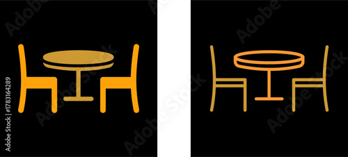 Dining Table Vector Icon