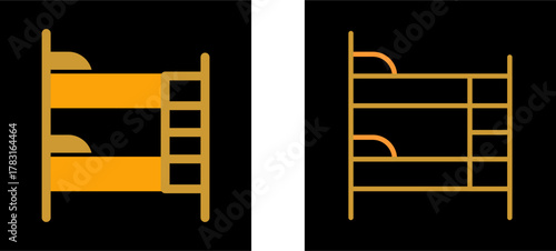 Bunk bed Vector Icon