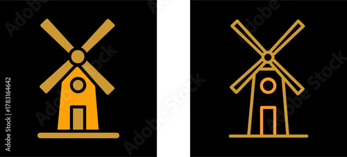 Windmill Vector Icon