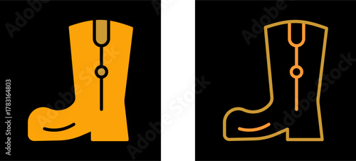 Cowboy Boot Vector Icon