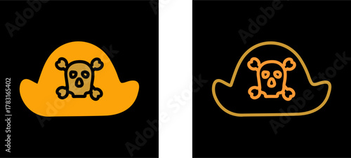 Pirate in Hat Vector Icon