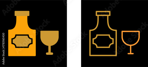 Bottle of Rum Vector Icon