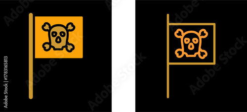 Pirate Flag I Vector Icon