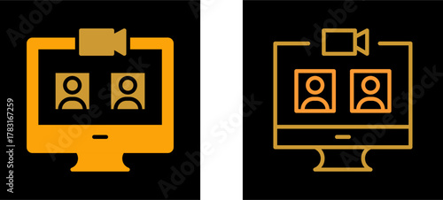 Video Call Vector Icon