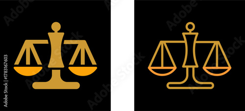 Justice Scale Vector Icon