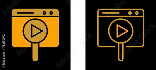 Multimedia Browser Vector Icon